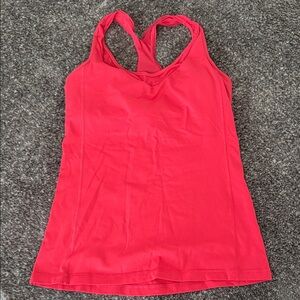 lululemon athletica Coral-Red Racerback Tank